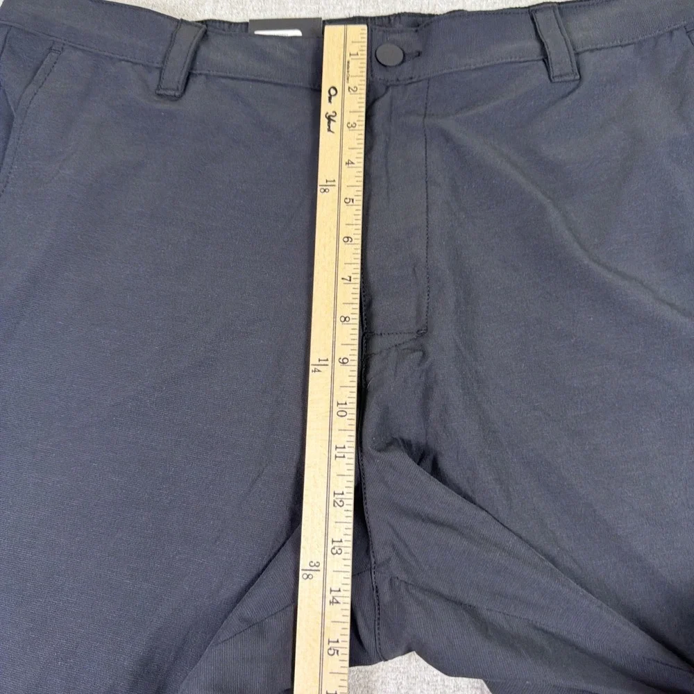NWT Banana Republic Shorts Mens 40 Black Comfort Flat Front Shorts Golf Casual‎
